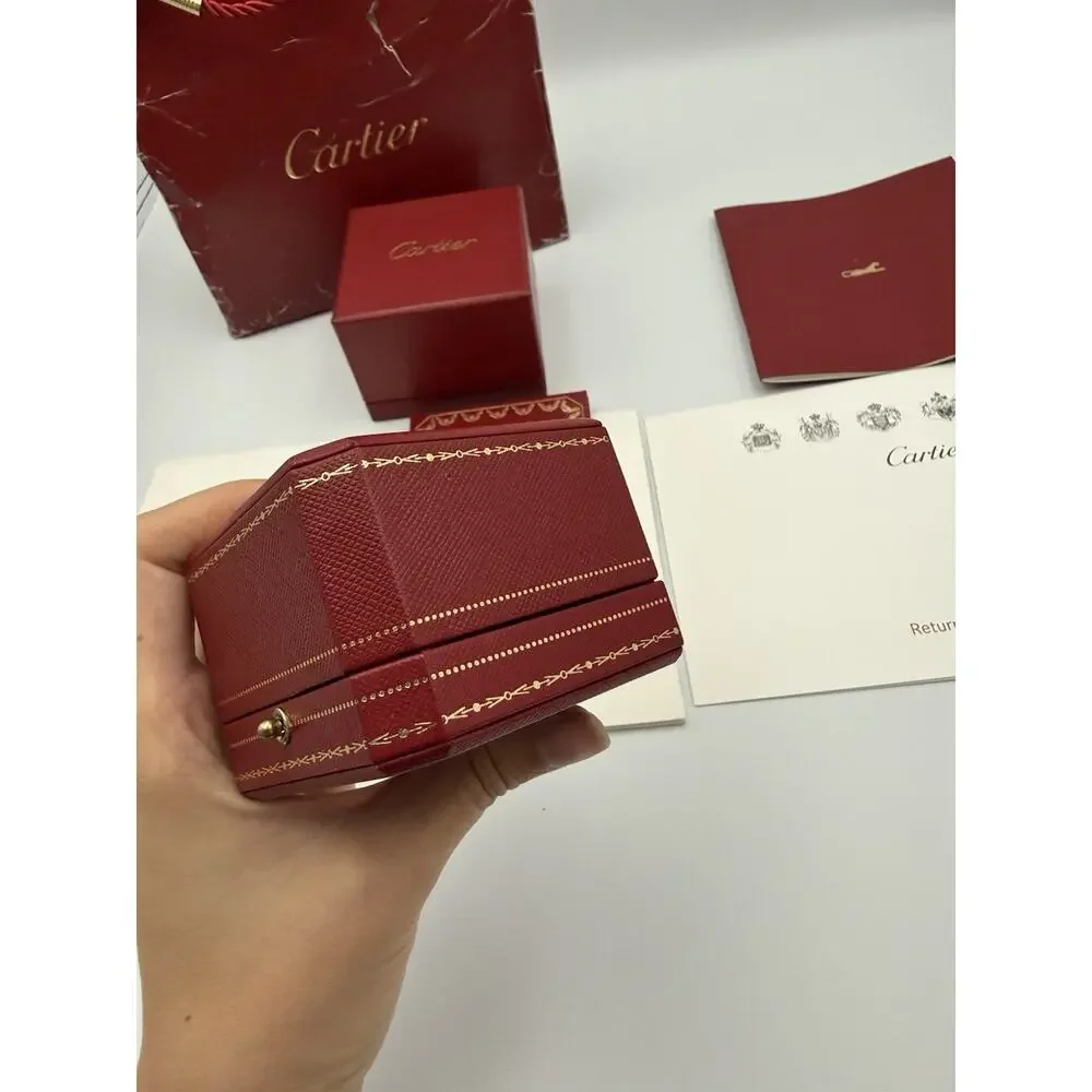 Authentic Cartier Jewelry Ring Box Set With Certificate Booklet & Papers 2016